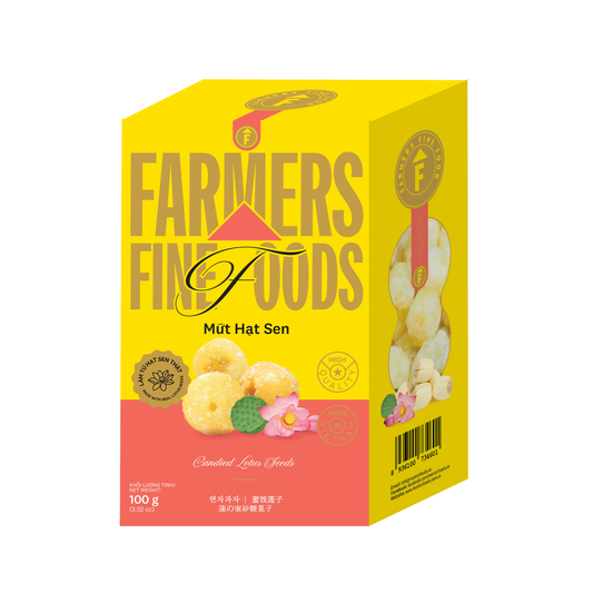 Mứt hạt sen Farmers Fine Foods 100 g (Hộp giấy)