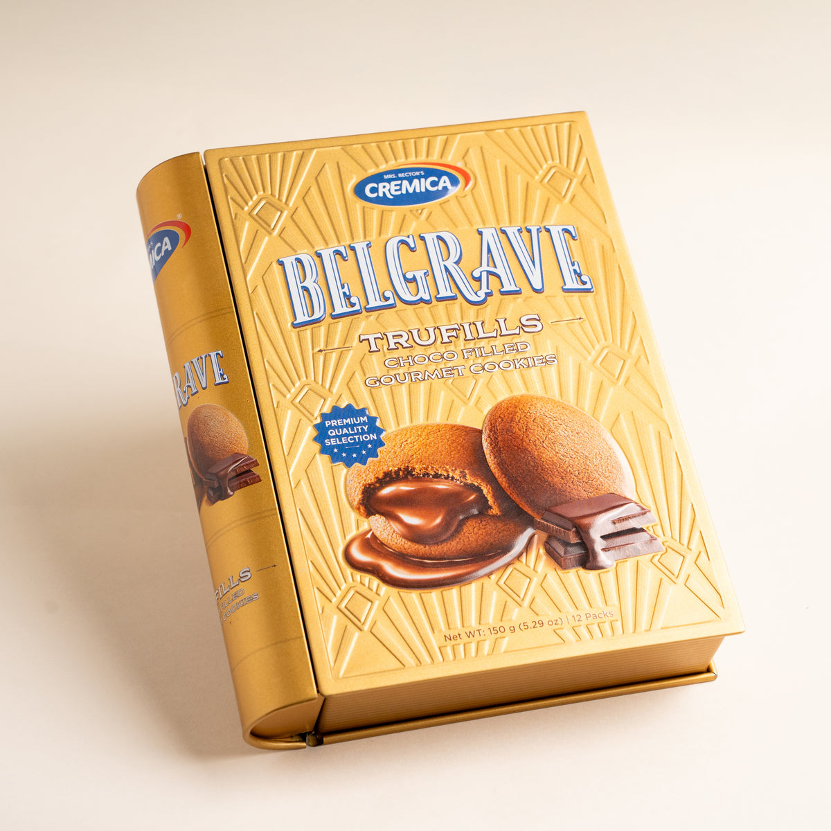 Bánh quy nhân kem sô cô la chảy Belgrave Cremica 150 g (Hộp)