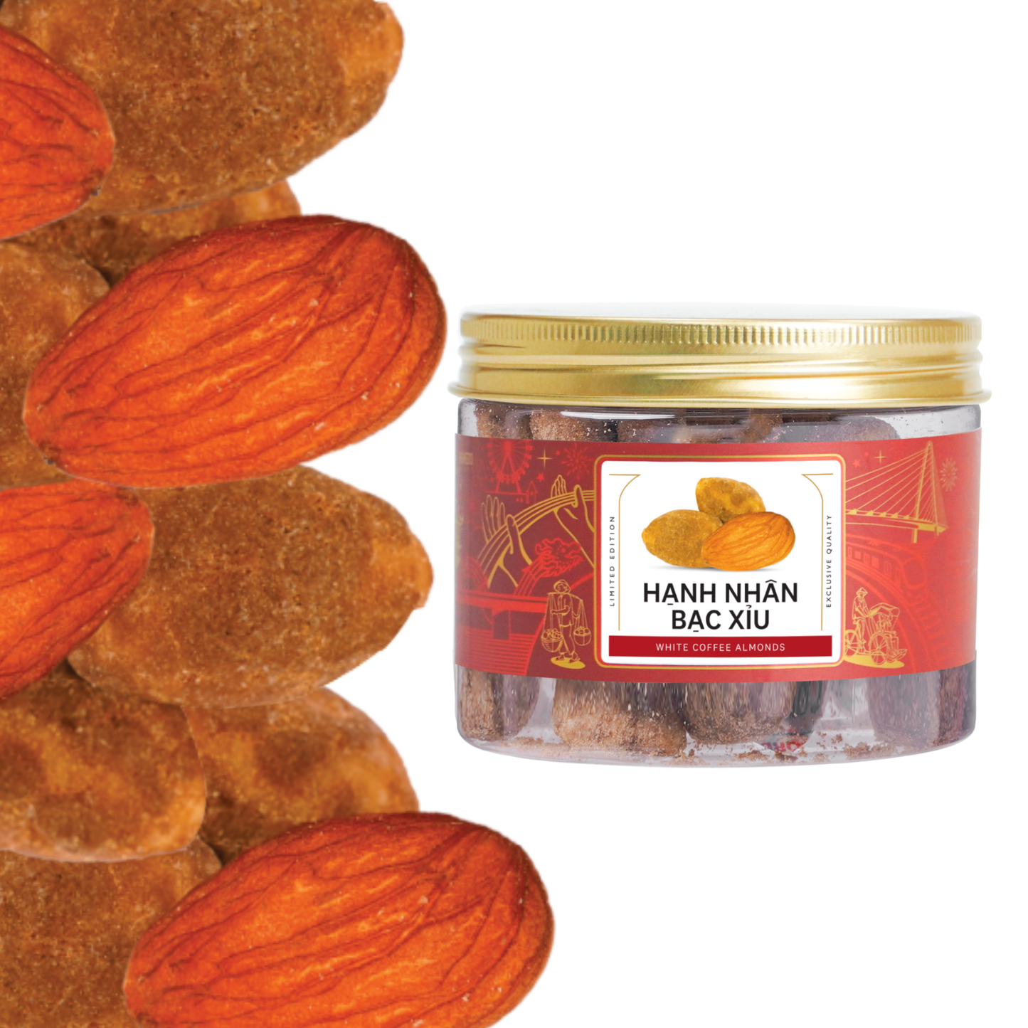 Hạnh nhân bạc xỉu Farmers Fine Foods 140 g ( Hủ nhựa )