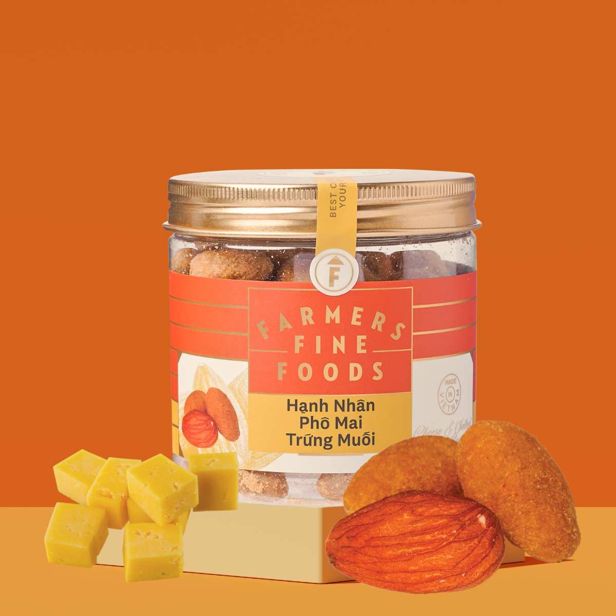 Farmers Fine Foods Cheese Almonds 170 g