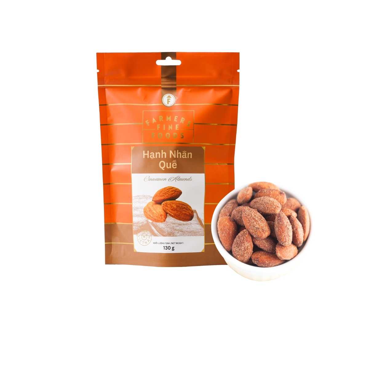 Farmers Fine Foods Cinnamon Almonds 130 g