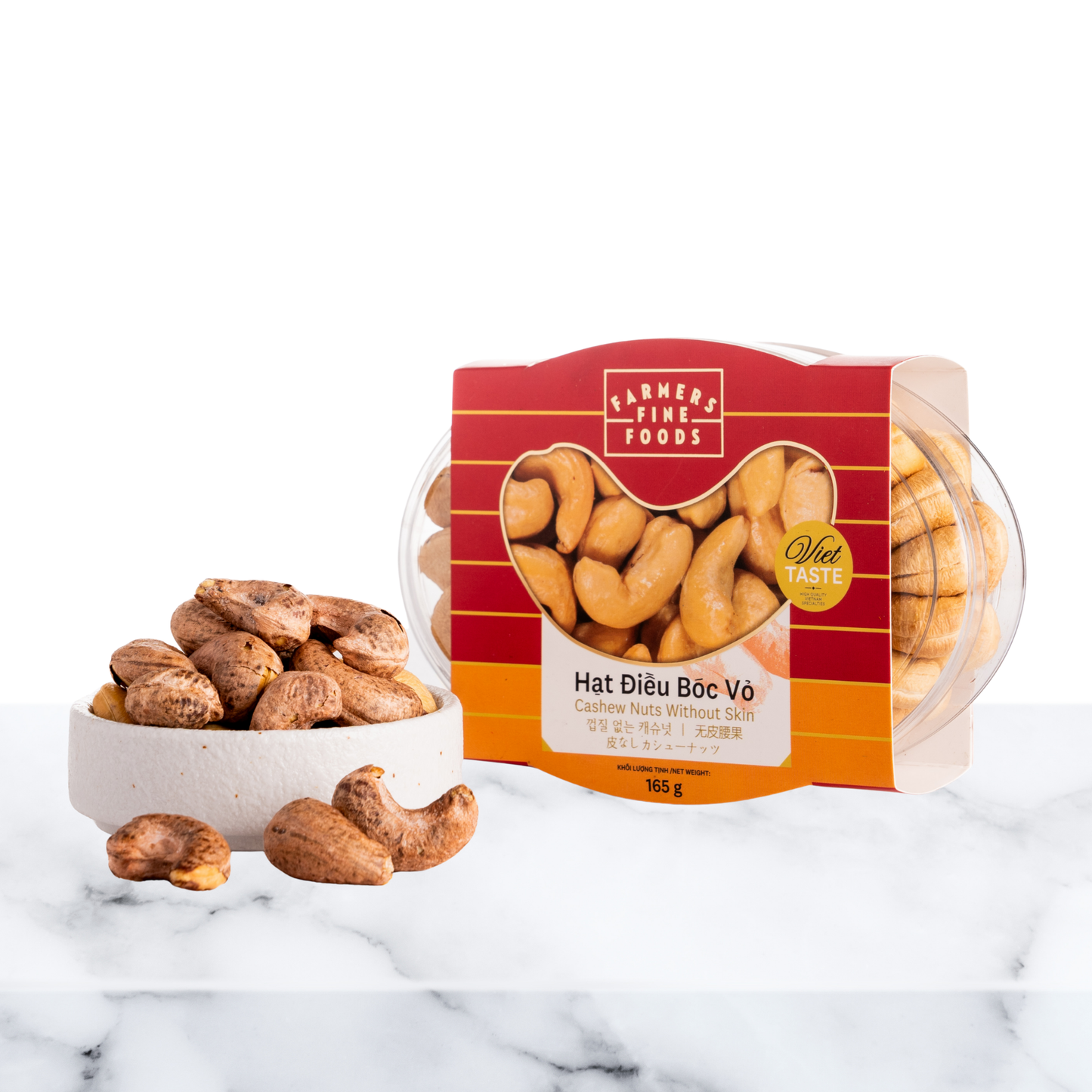 Hạt điều bóc vỏ Farmers Fine Foods 165 g