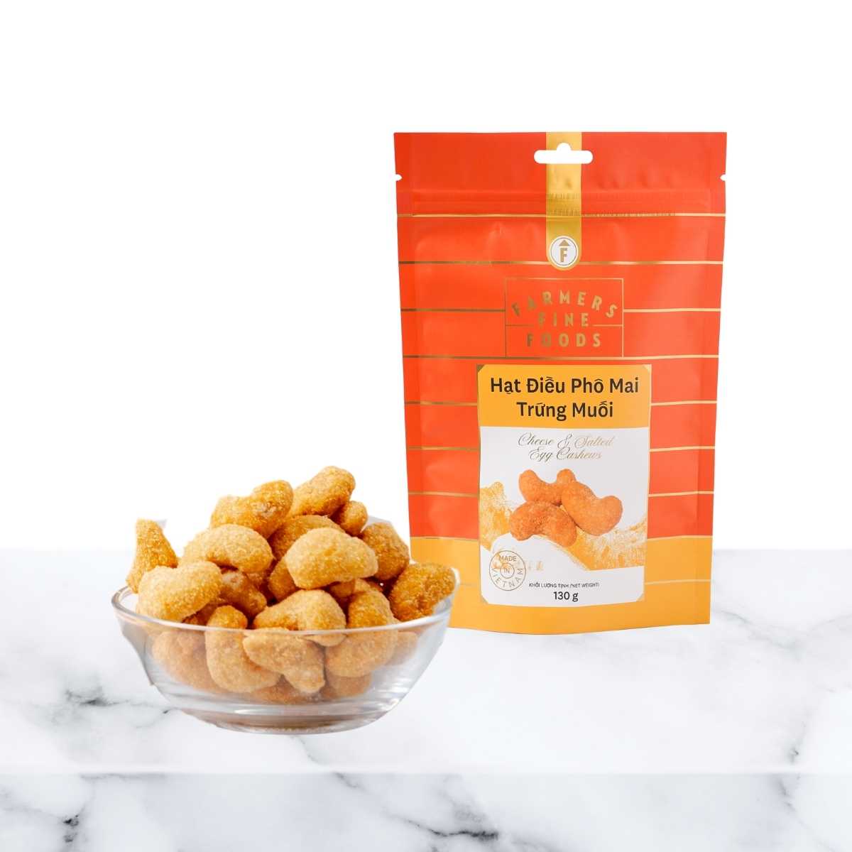 Farmers Fine Foods Salted Egg Cheese Cashews 130 g