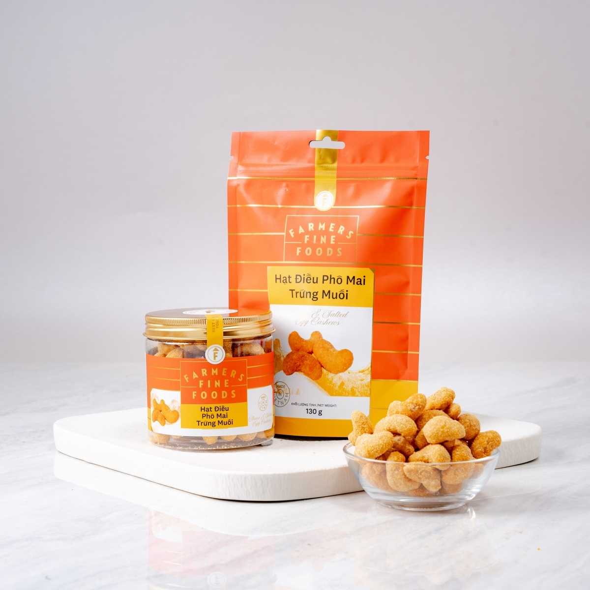 Farmers Fine Foods Salted Egg Cheese Cashews 130 g