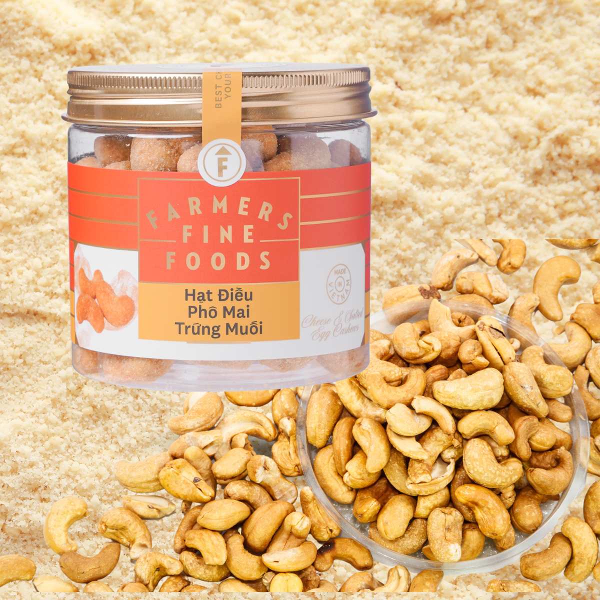 Farmers Fine Foods Salted Egg Cheese Cashews 170 g