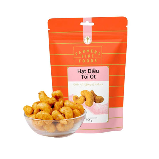 Farmers Fine Foods Garlic Chili Cashews 130 g