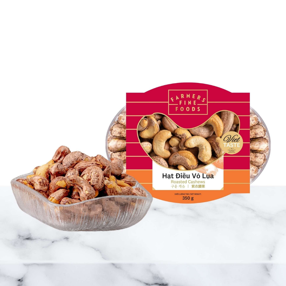 Hạt điều vỏ lụa Farmers Fine Foods 350G