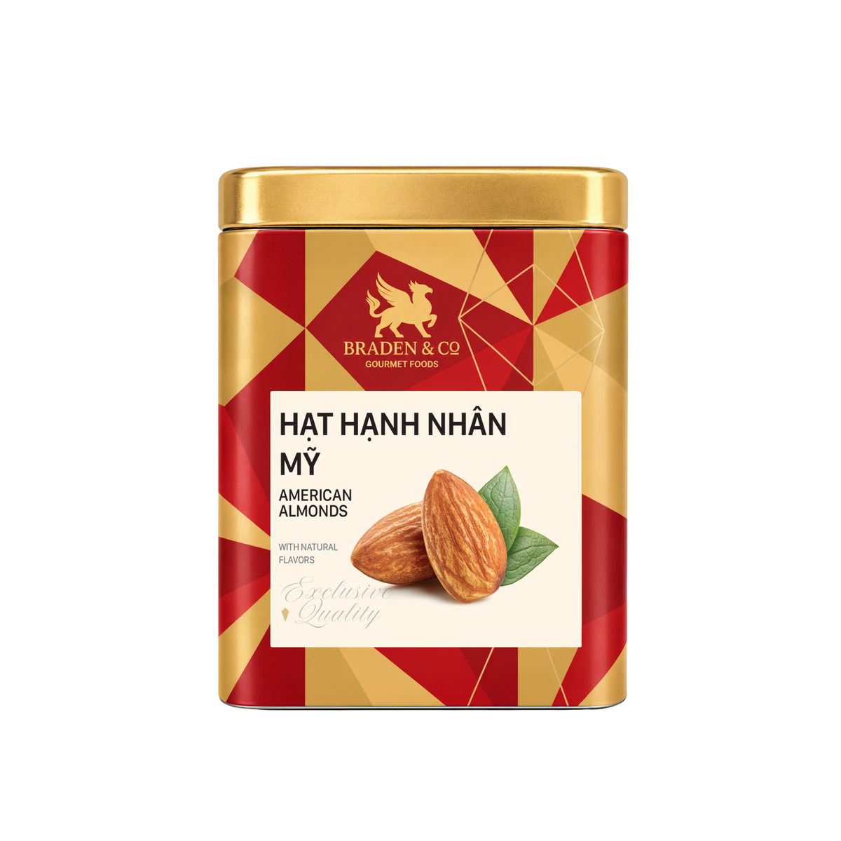 Hạt hạnh nhân Mỹ Braden & Co 85g