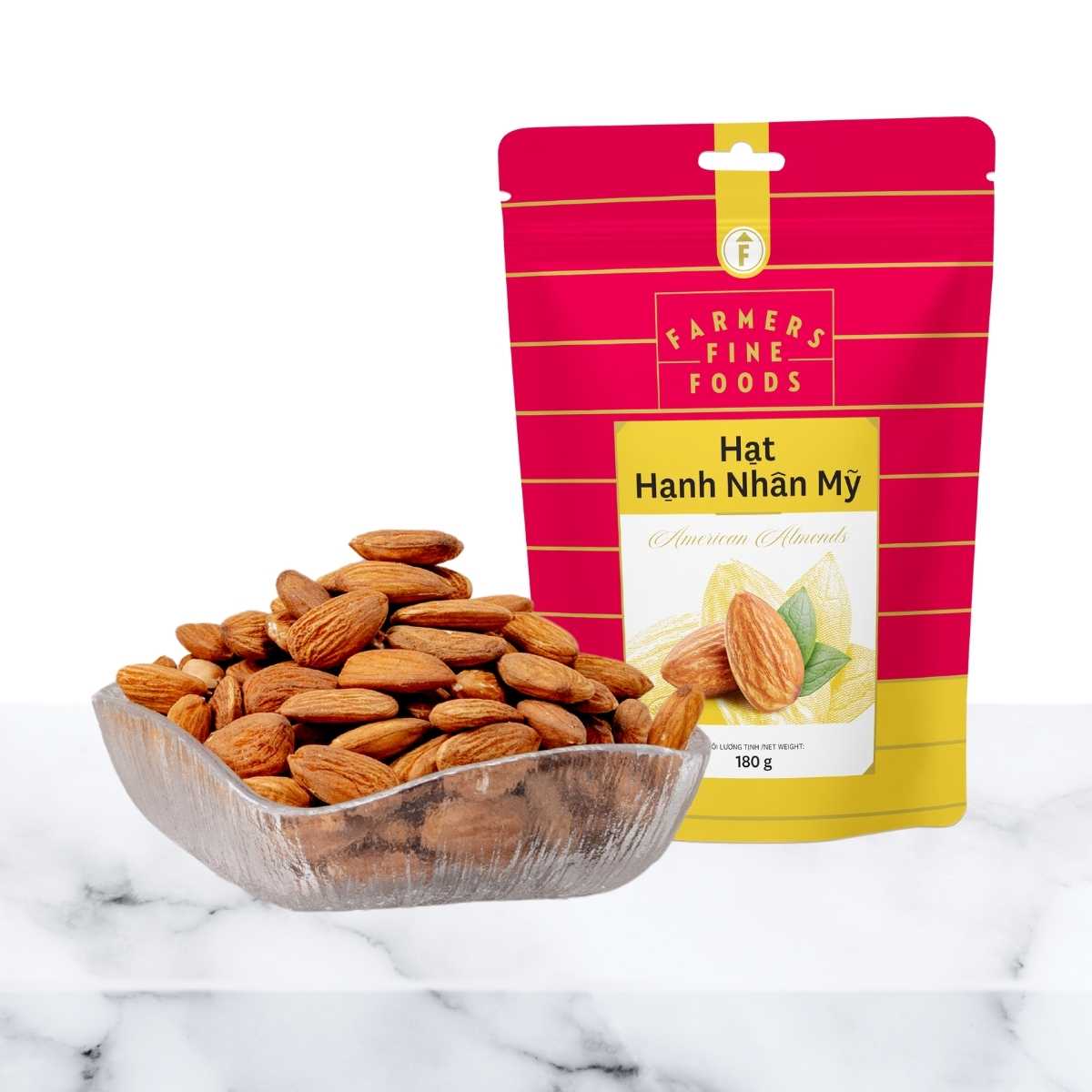 Farmers Fine Foods American Almonds 180g