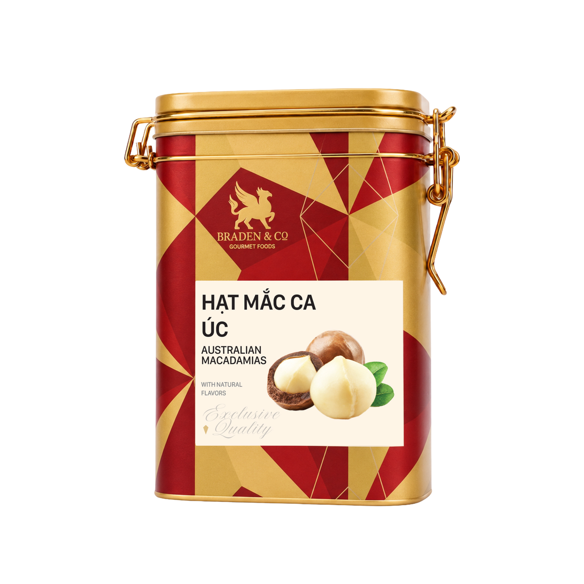 Hạt mắc ca Úc Braden & Co 170g