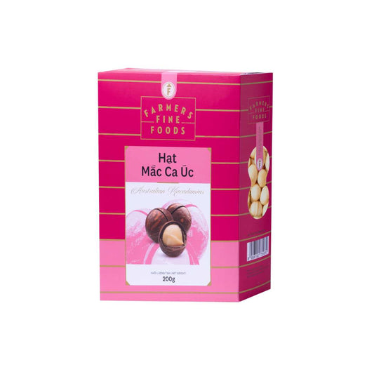 Australian Macadamia Nuts Farmers Fine Foods 200g/ Box