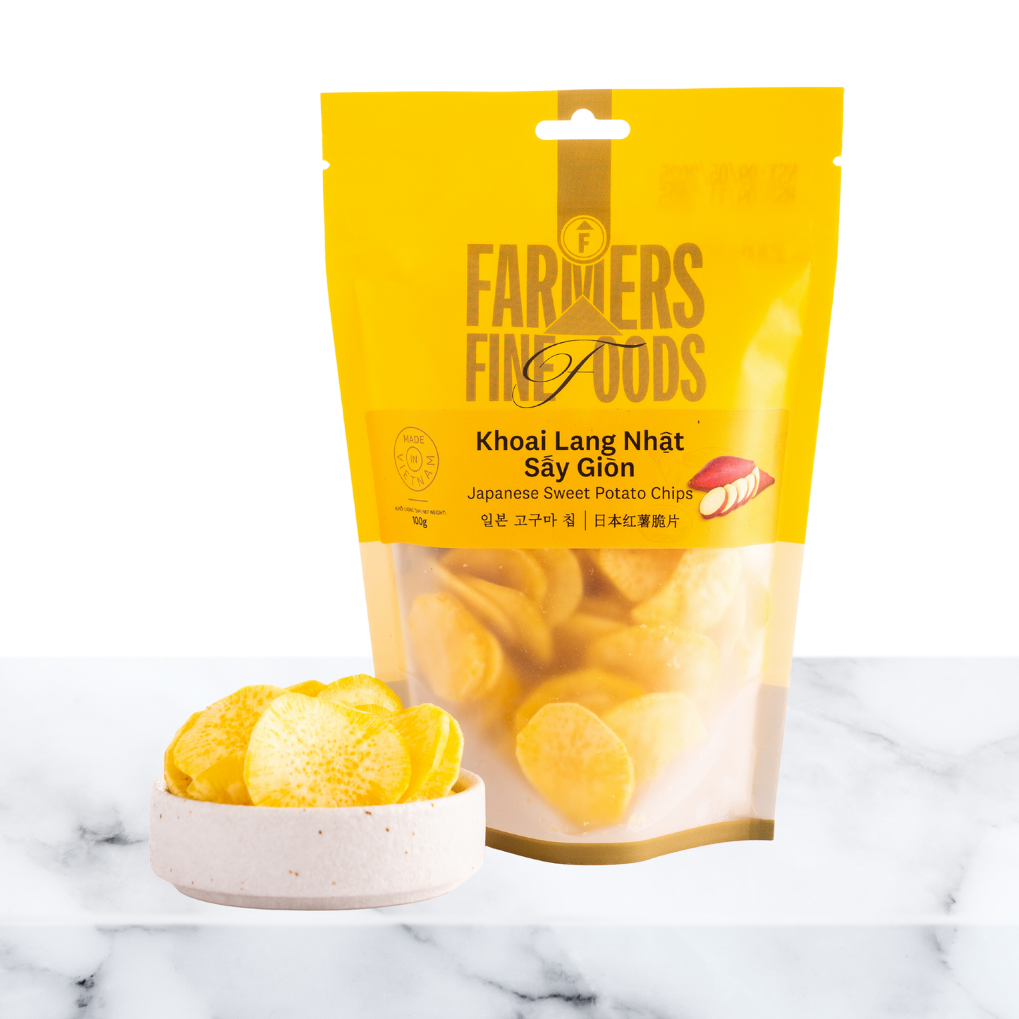 Khoai lang Nhật sấy giòn Farmers Fine Foods 100 g