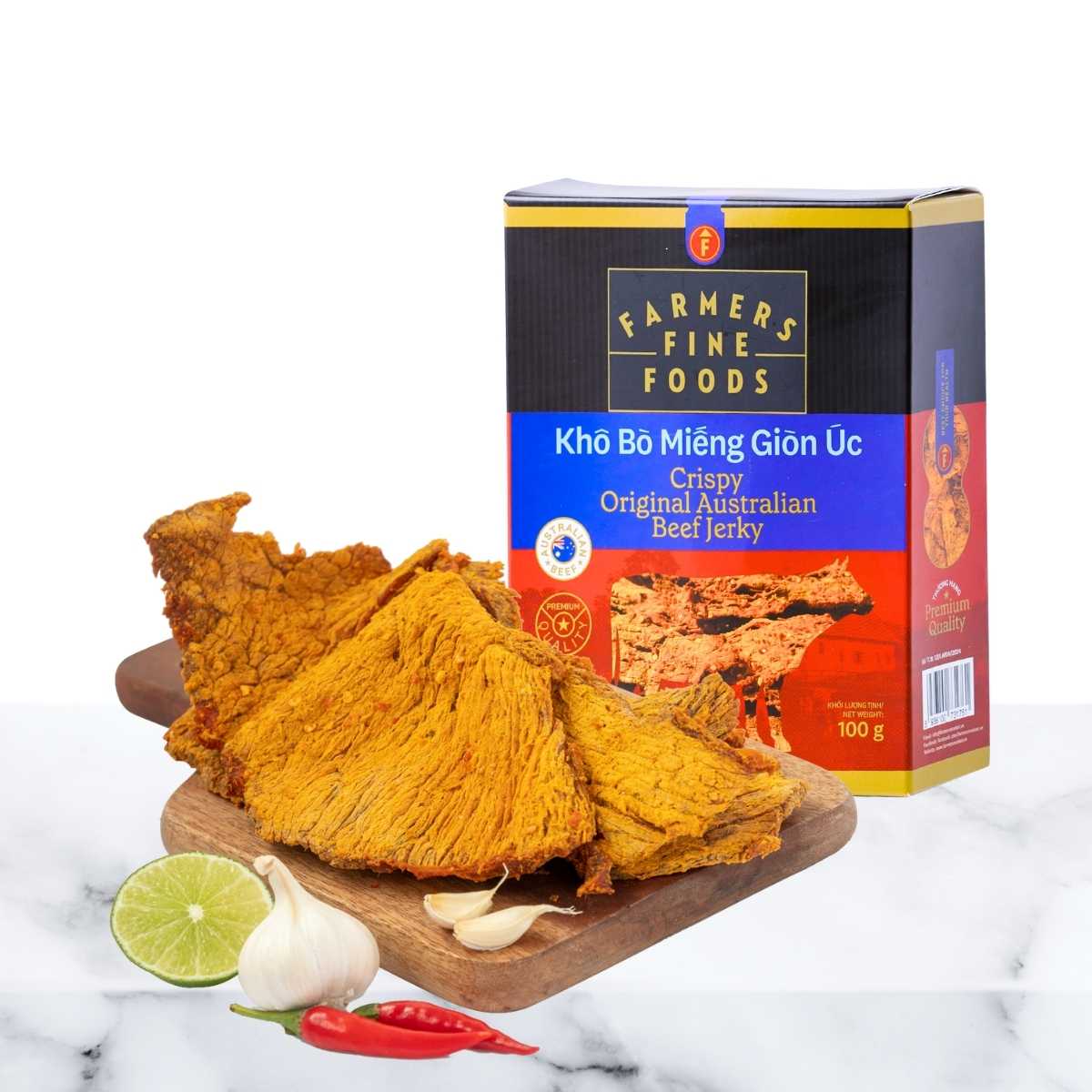 Farmers Fine Foods Australian Crispy Beef Jerky 100 g
