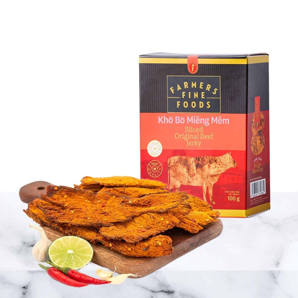 Farmers Fine Foods Soft Beef Jerky 100g/Box