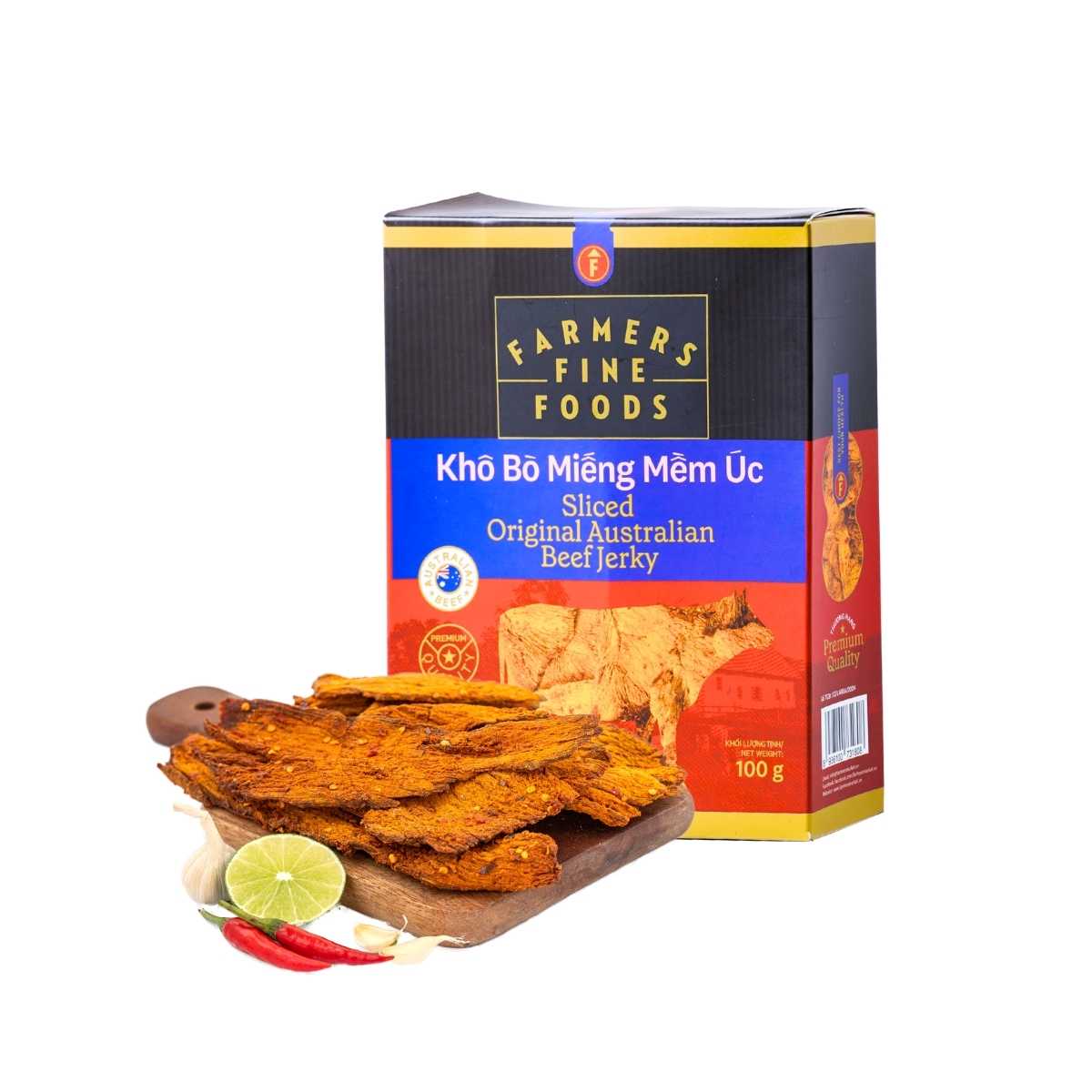 Farmers Fine Foods Australian Soft Beef Jerky 100 g