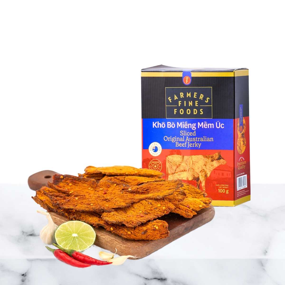 Farmers Fine Foods Australian Soft Beef Jerky 100 g
