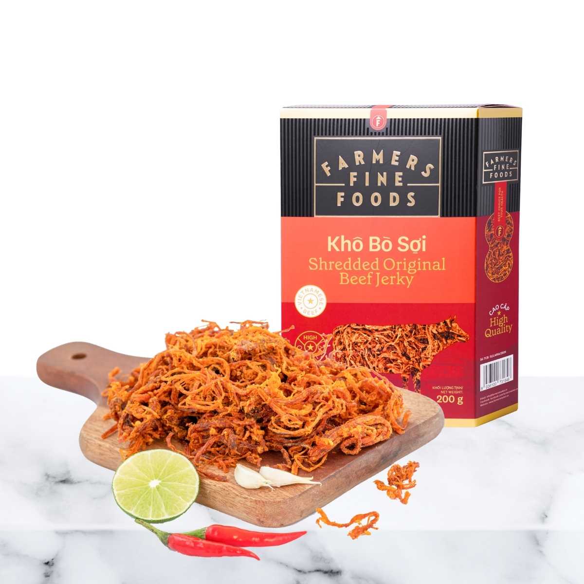 Farmers Fine Foods Beef Jerky 200g/Box