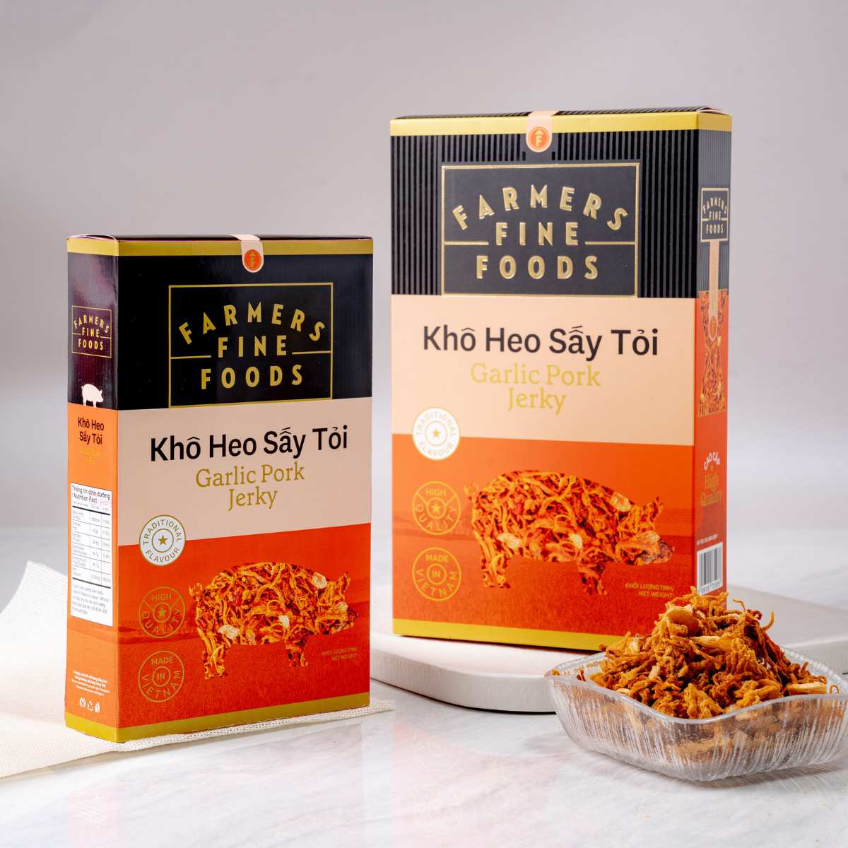 Farmers Fine Foods Dried Pork with Garlic 200G