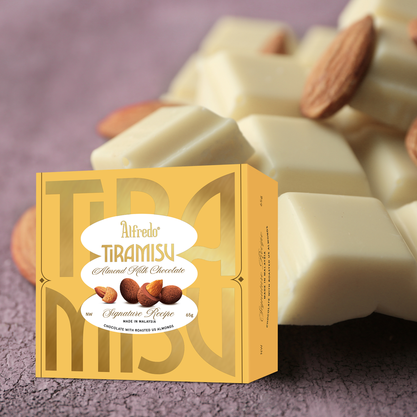 Almond milk chocolate Alfredo tiramisu cheese 65 g