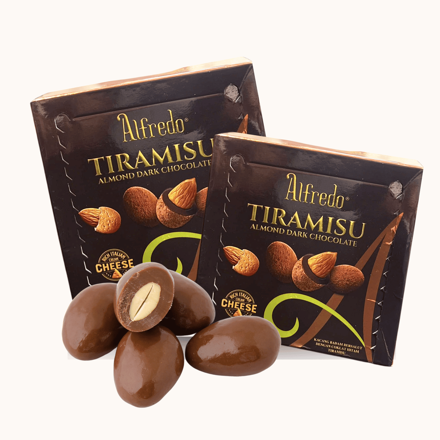 Alfredo tiramisu cheese almond dark chocolate 65G