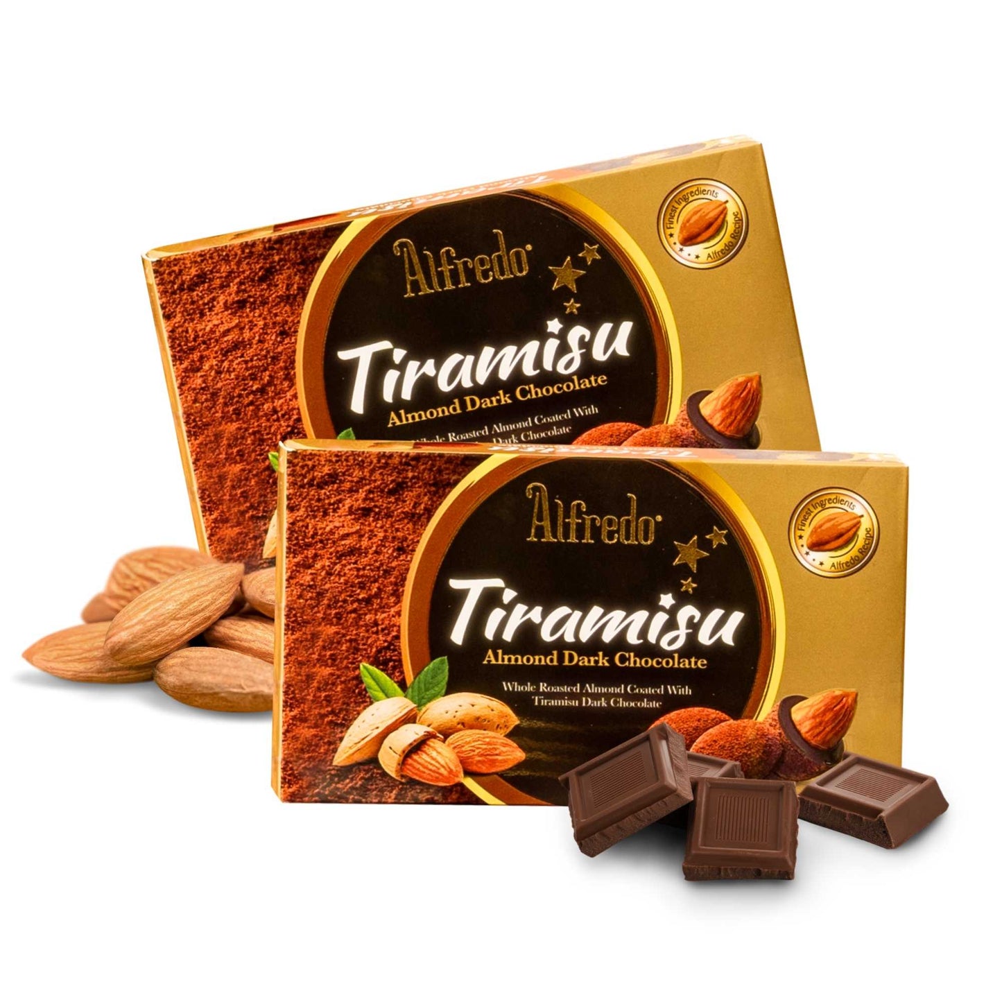 Dark chocolate almond Alfredo tiramisu 70G