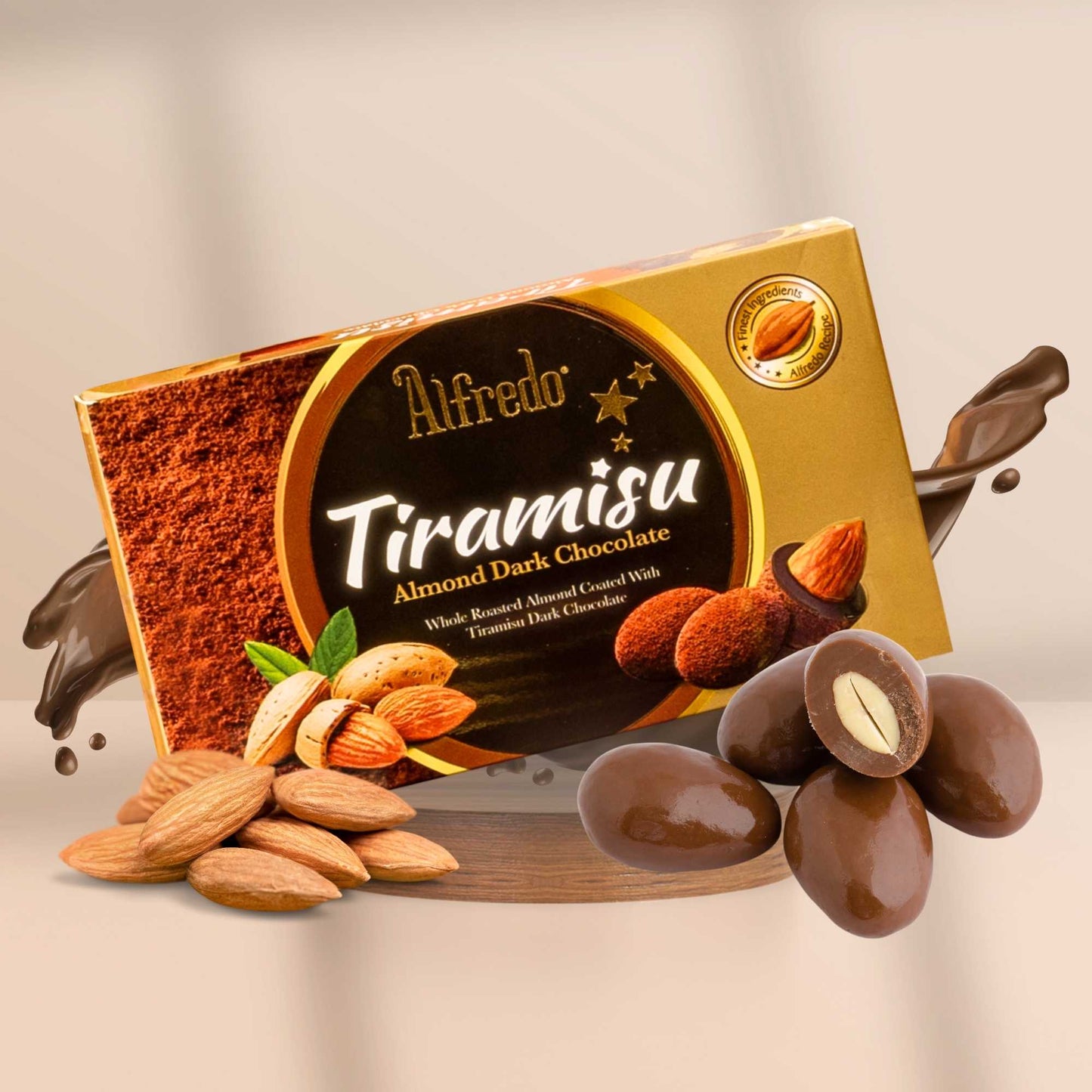 Dark chocolate almond Alfredo tiramisu 70G