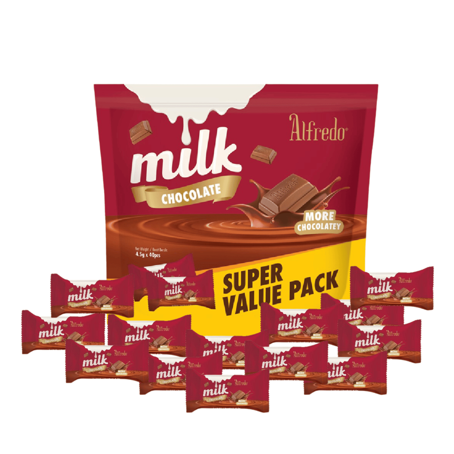 Milk chocolate Alfredo super value pack 180G