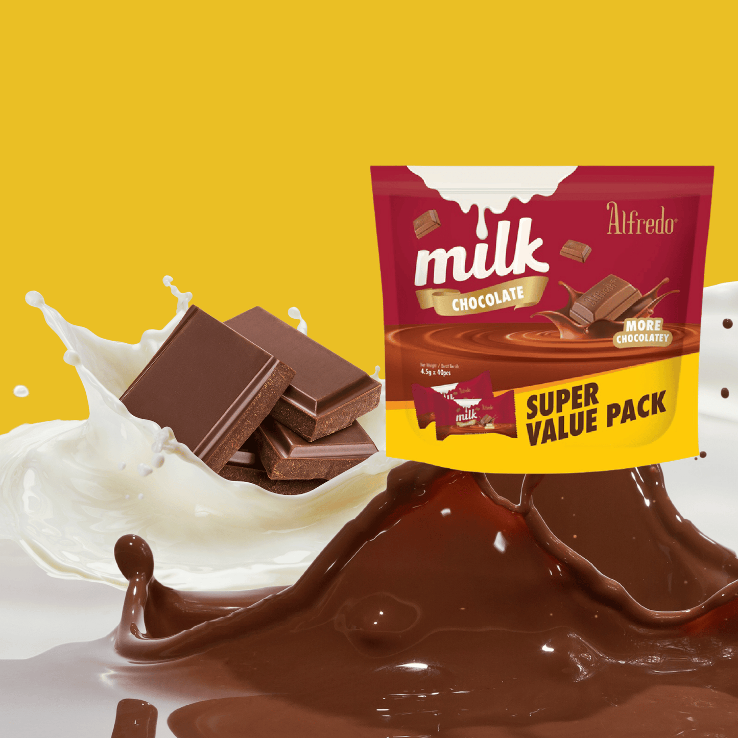 Milk chocolate Alfredo super value pack 180G