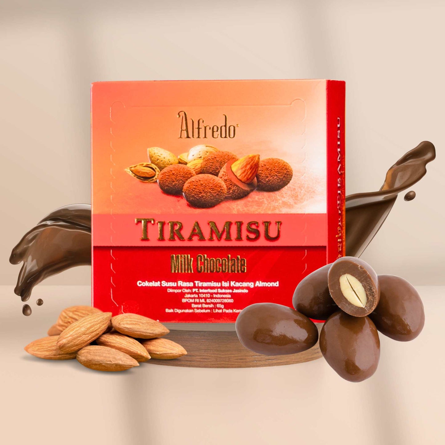 Almond milk chocolate Alfredo tiramisu 65 g