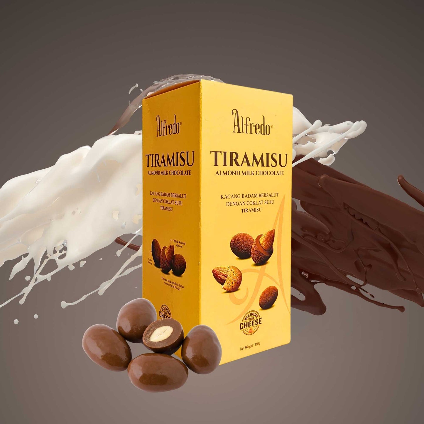Almond milk chocolate Alfredo tiramisu cheese 180G