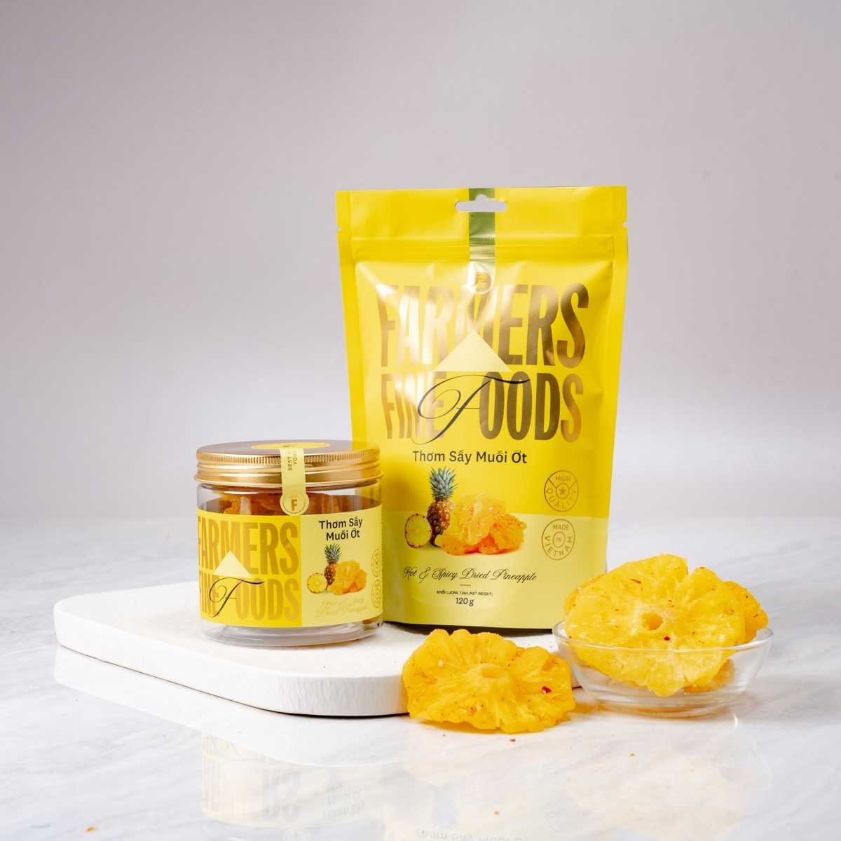 Farmers Fine Foods Dried Pineapple with Chili Salt 120g/ Jar
