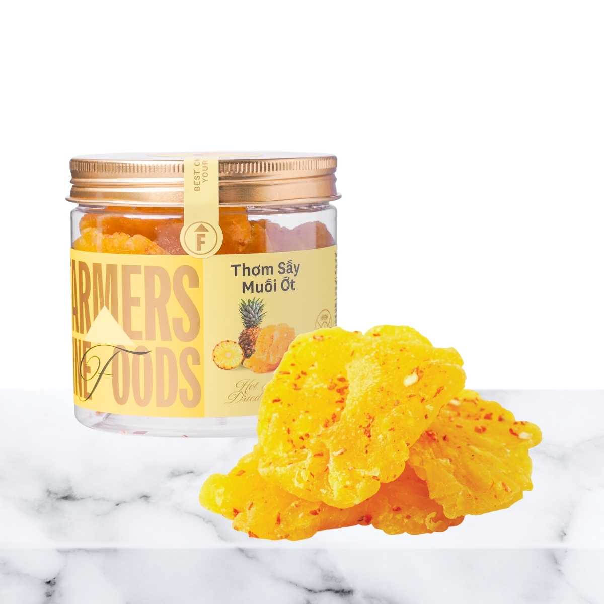 Farmers Fine Foods Dried Pineapple with Chili Salt 120g/ Jar