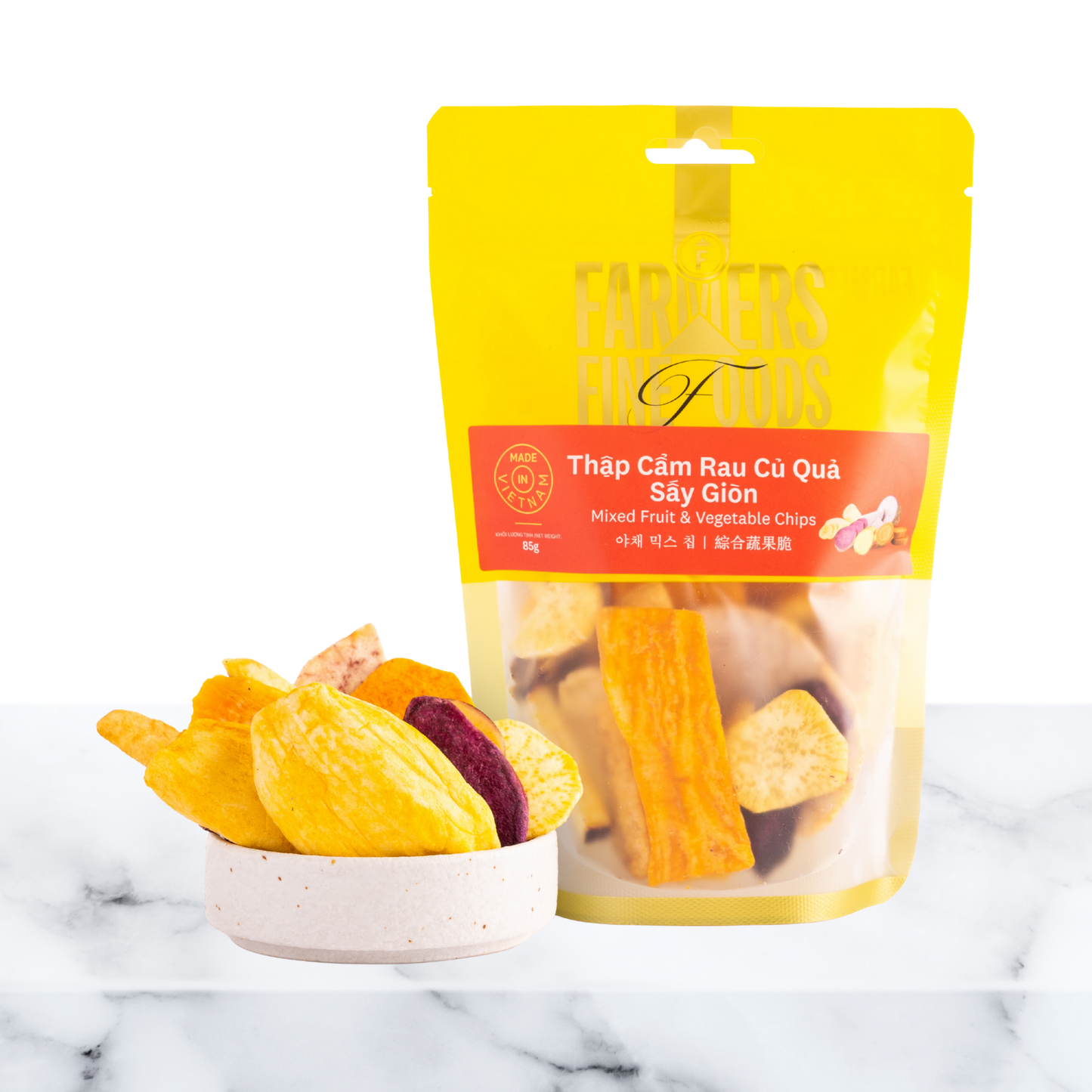 Thập cẩm rau củ quả sấy giòn Farmers Fine Foods 85 g