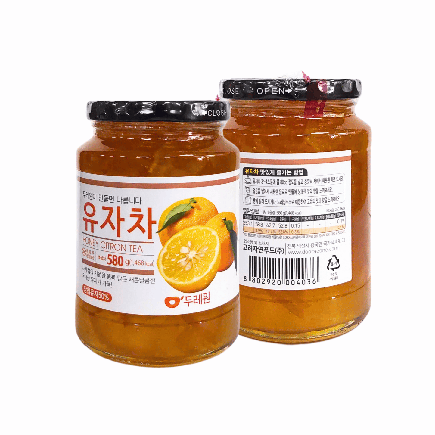 DooRaeone Honey Citrus Tea 580G