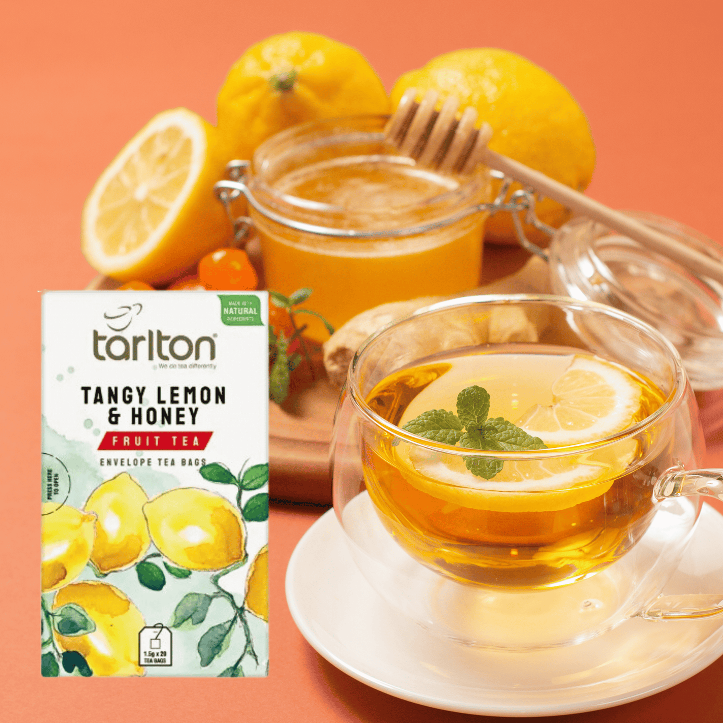 Tarlton Lemon & Honey Fruit Tea 30G