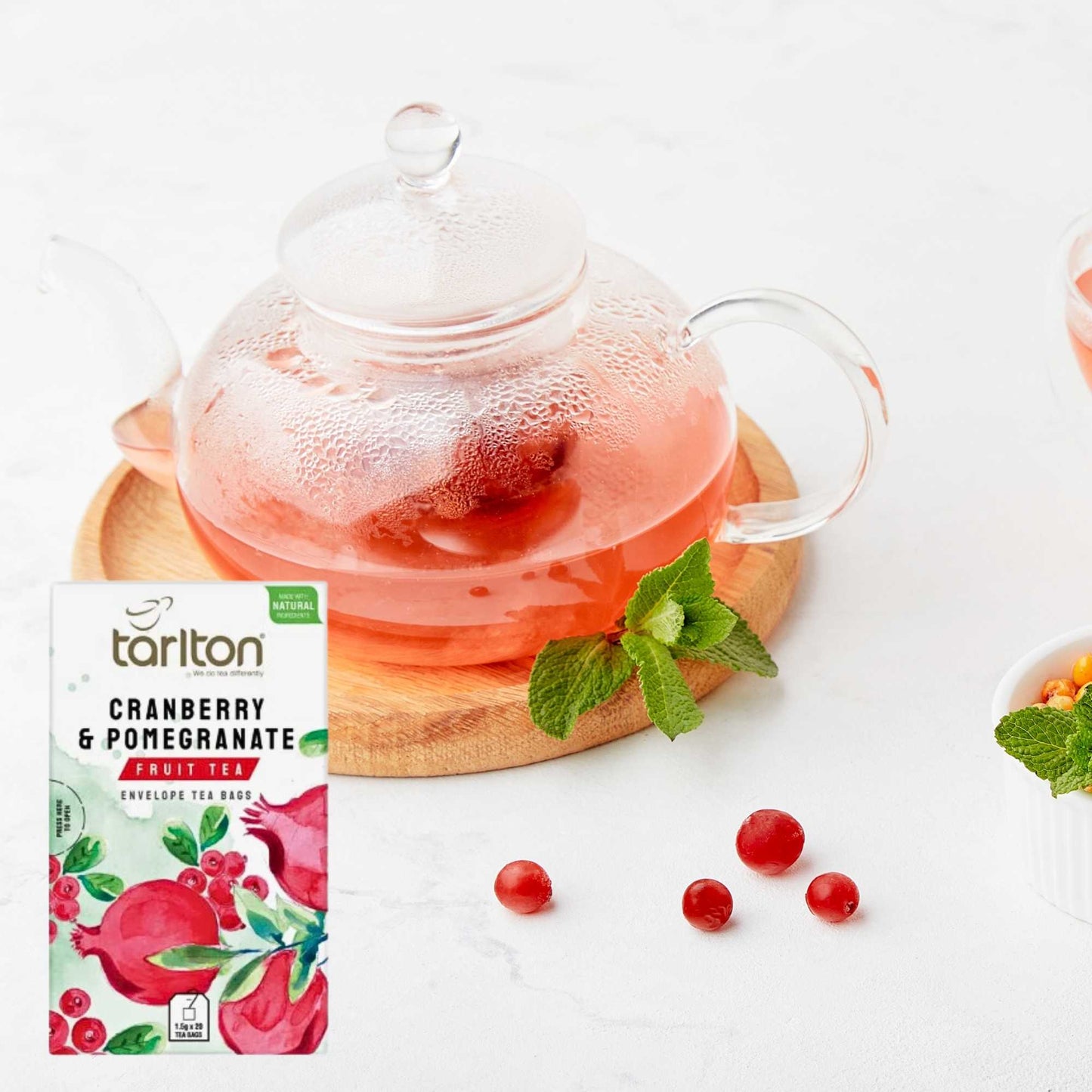 Tarlton Cranberry and Pomegranate Fruit Tea 30G
