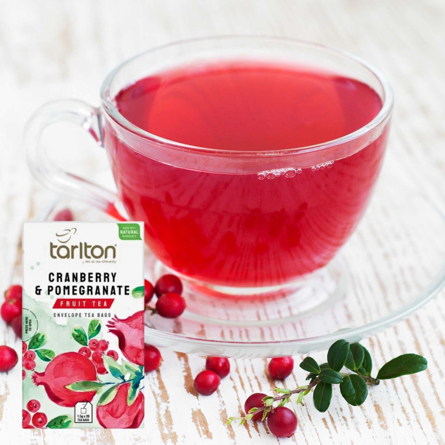 Tarlton Cranberry and Pomegranate Fruit Tea 30G