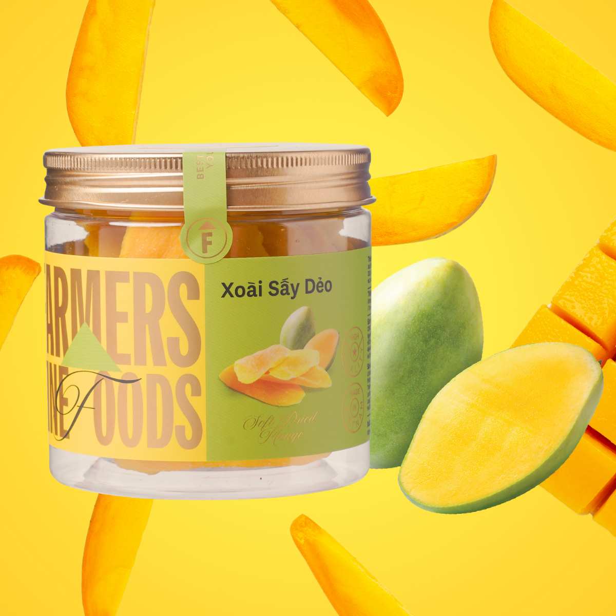 Farmers Fine Foods Dried Mango 150 g/ Jar