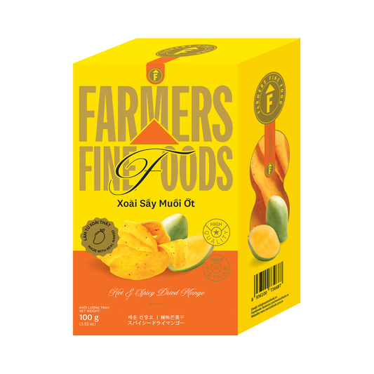 Xoài sấy muối ớt Farmers Fine Foods 100 g (Hộp giấy)