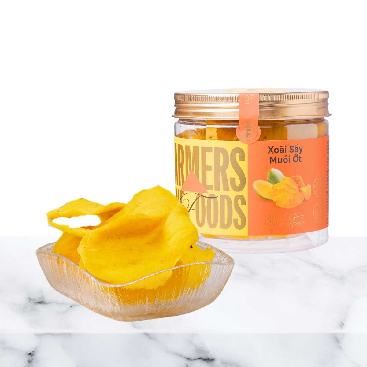 Farmers Fine Foods Salted and Chili Dried Mango 150g/ Jar