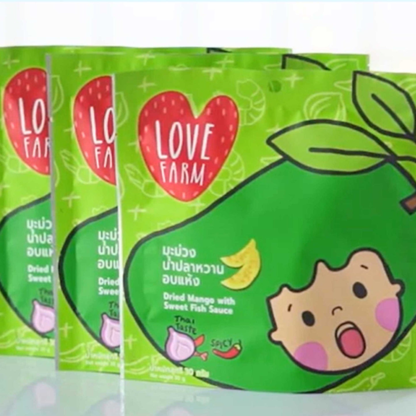 Xoài sấy cay Love Farm 30G