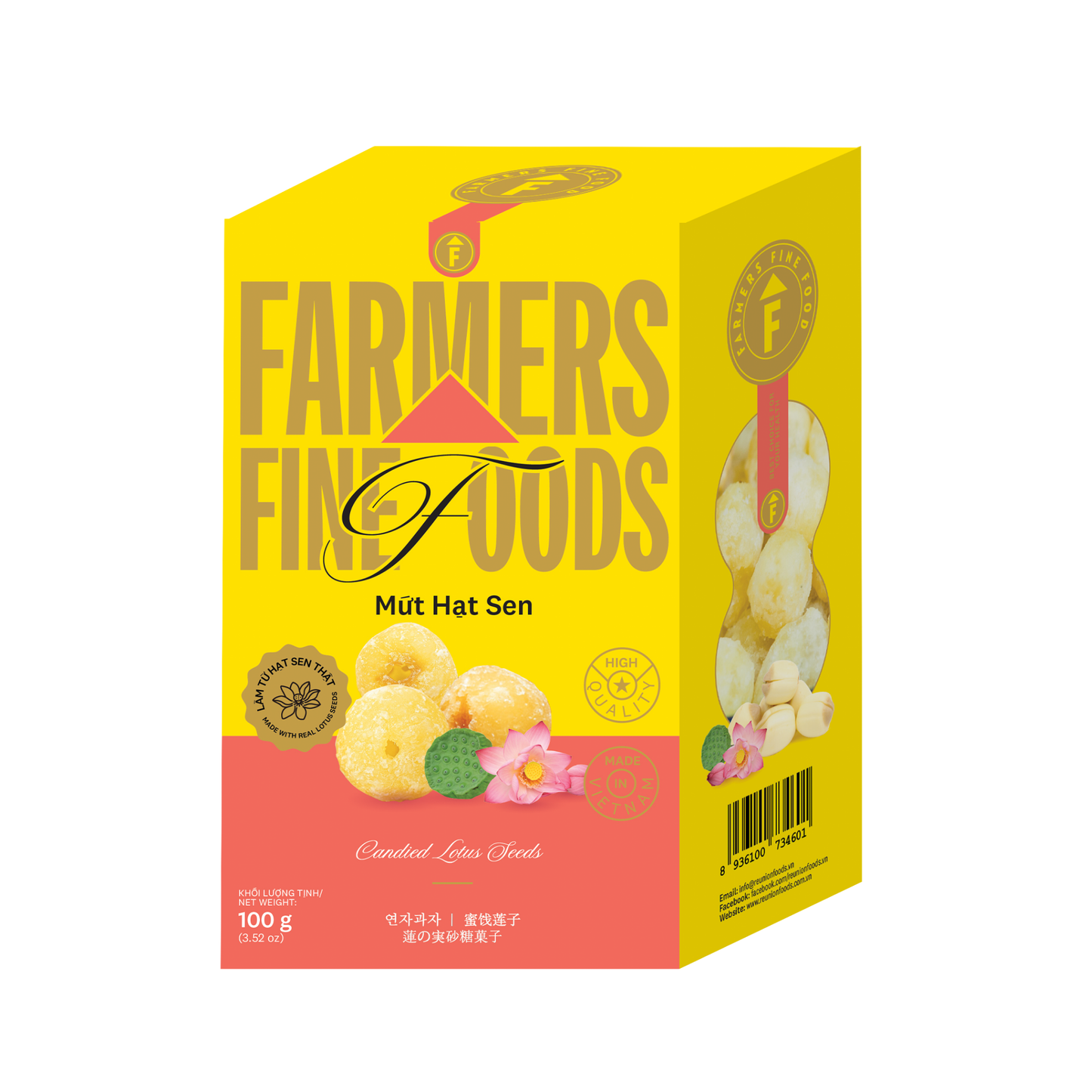 Long nhãn ôm sen Farmers Fine Foods 80 g (Hộp giấy)