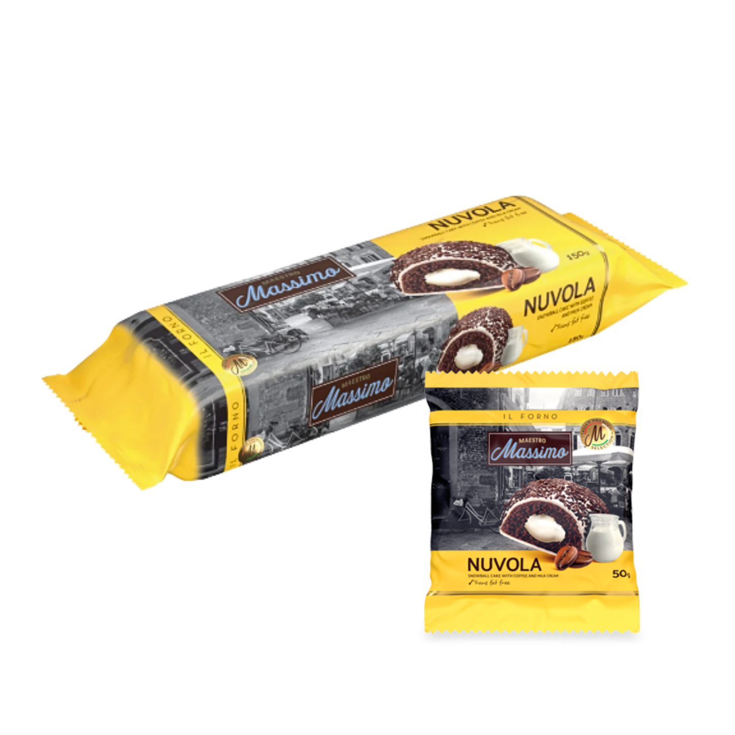 Bánh bông tuyết vị cà phê Massimo 150 g