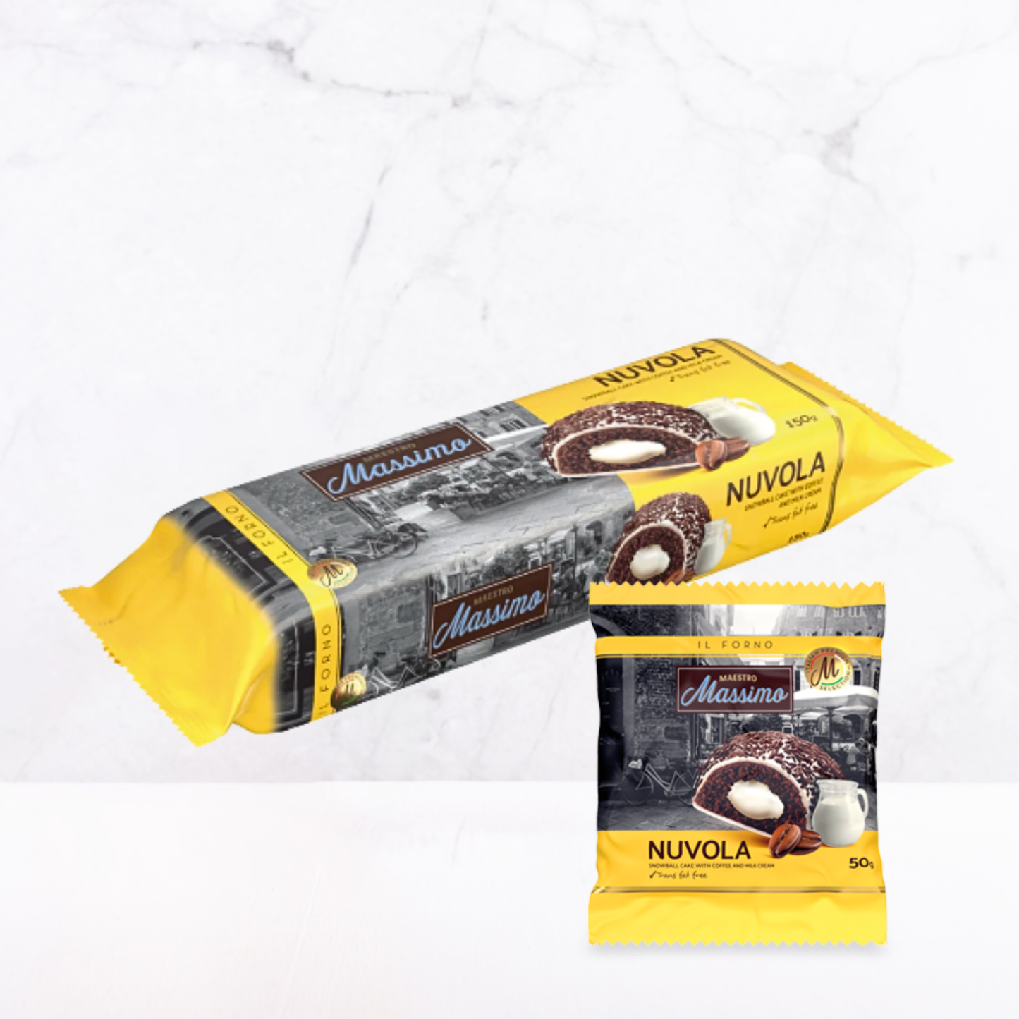 Bánh bông tuyết vị cà phê Massimo 150 g