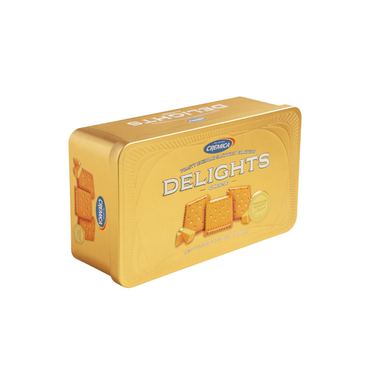 Bánh quy kẹp kem phô mai Cheddar Delights 208g (Hộp)