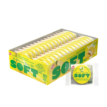 Bánh quy mềm nhân kem xốp phủ kem chuối Bifa 600 g