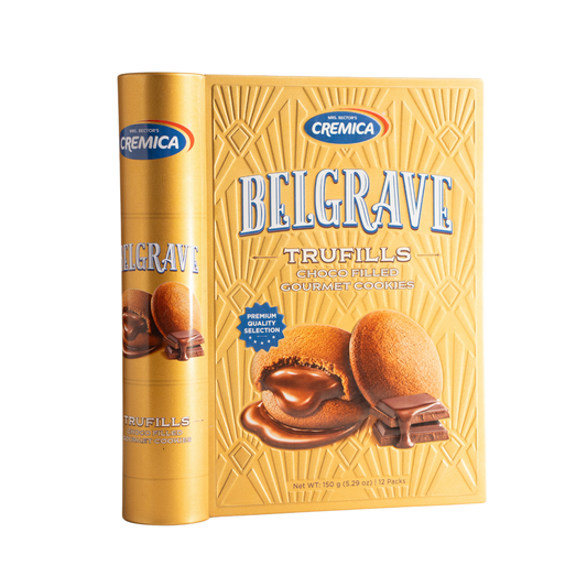 Bánh quy nhân kem sô cô la chảy Belgrave Cremica 150 g (Hộp)
