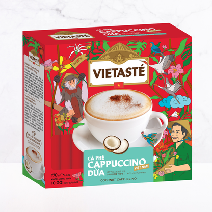 Cà phê Cappuccino dừa Vietasté 170G