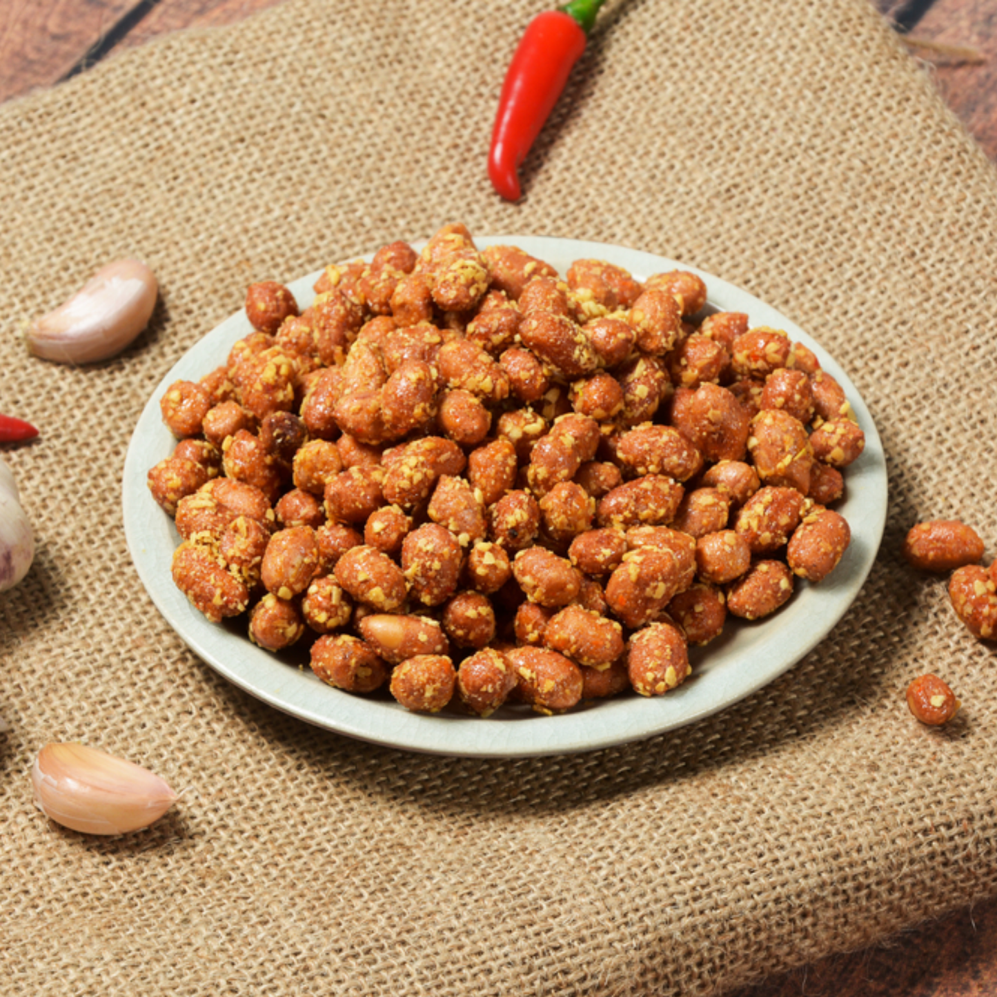 Đậu phộng tỏi ớt Farmers Fine Foods 160 g ( Hủ nhựa )