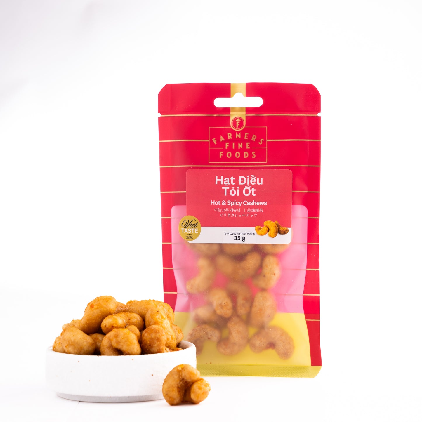 Hạt điều tỏi ớt Farmers Fine Foods 35 g